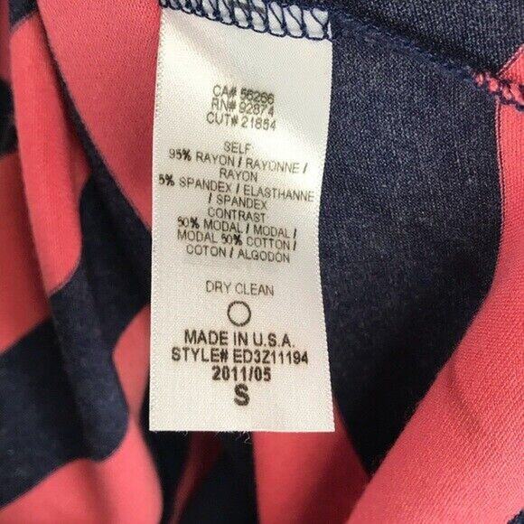 Ella Moss Womens Dress Size S Pink Navy Stripe Tube Sleeveless‎ - Picture 6 of 7